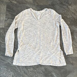 Lou & Grey Women’s Signature Soft Gray Tunic, Long Sleeve, Luxurious, Size Small